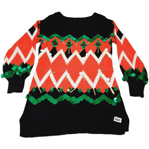 Holiday Time Women's Christmas Sweater Polyester Medium (8-10)